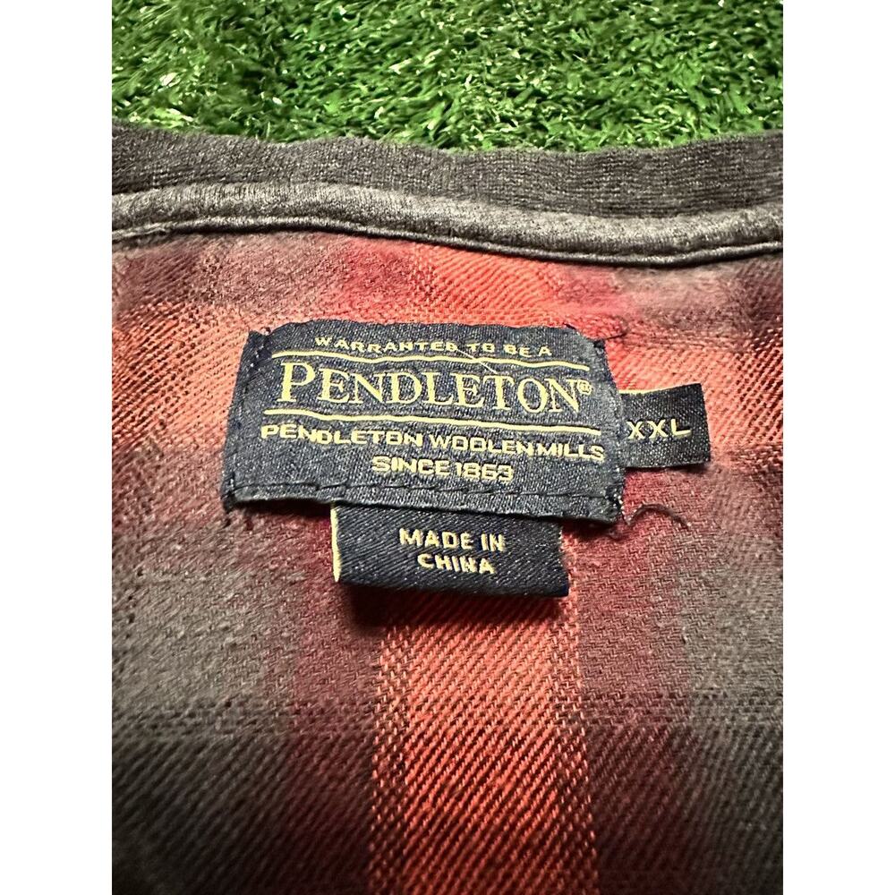 Grey Pendleton Long Sleeve Button Shirt Size Xxl - image 4